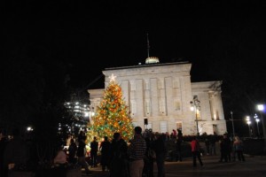 Photo: Annual Lighting of the Tree via 